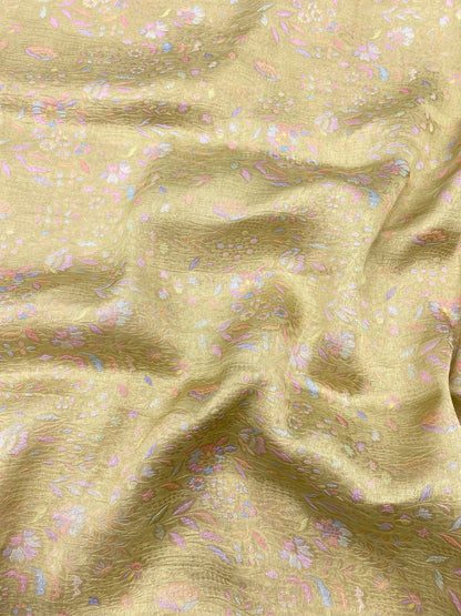 Pure Katan Silk Brocade (Color Available)