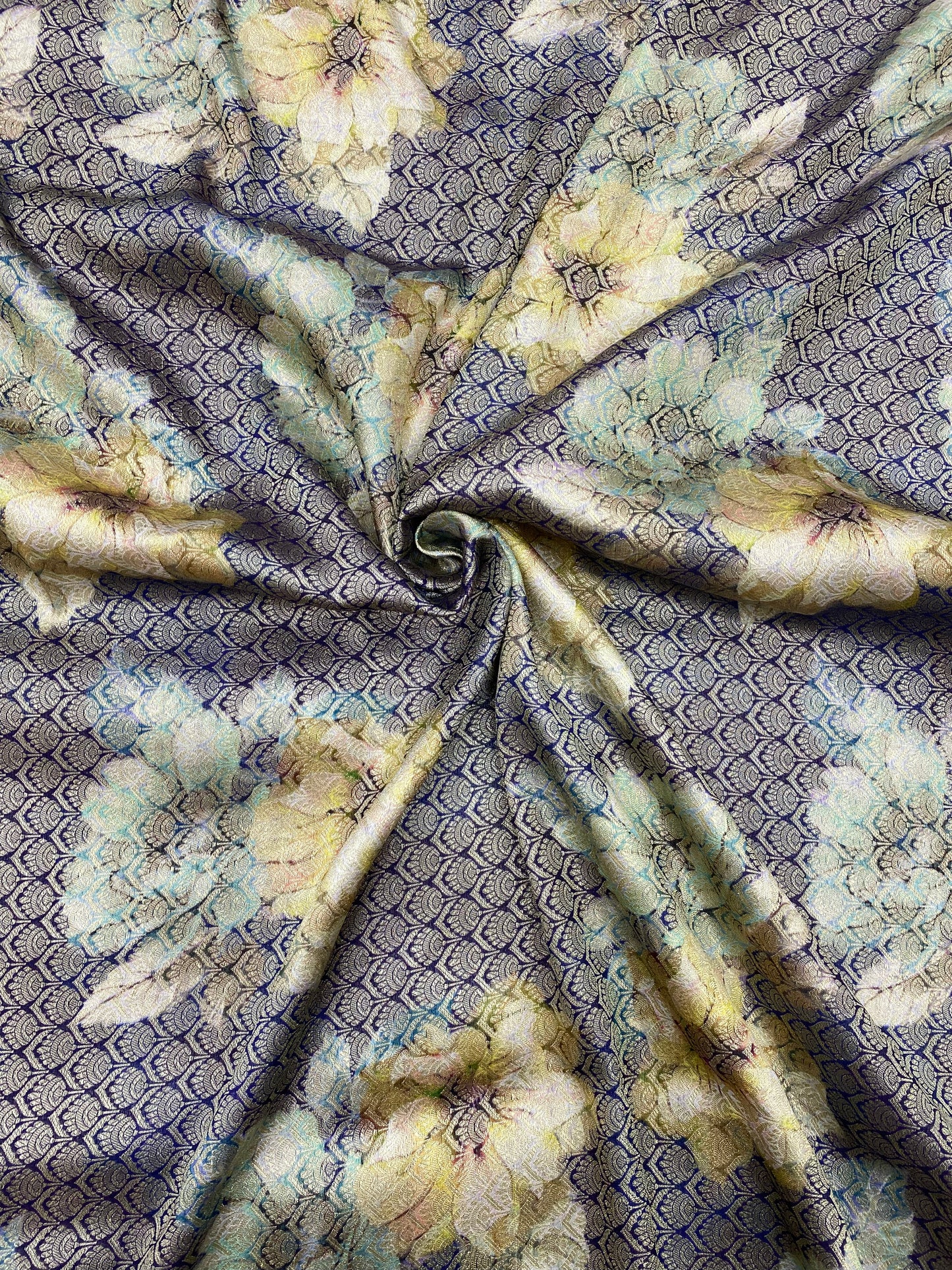 Pure Katan Silk Brocade (Color Available)