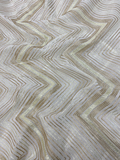 Georgette gotta Work Embroidery Dyeable