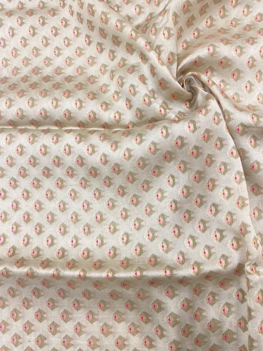 Pure Katan Silk Organza Brasso Jacquard (Color Available)