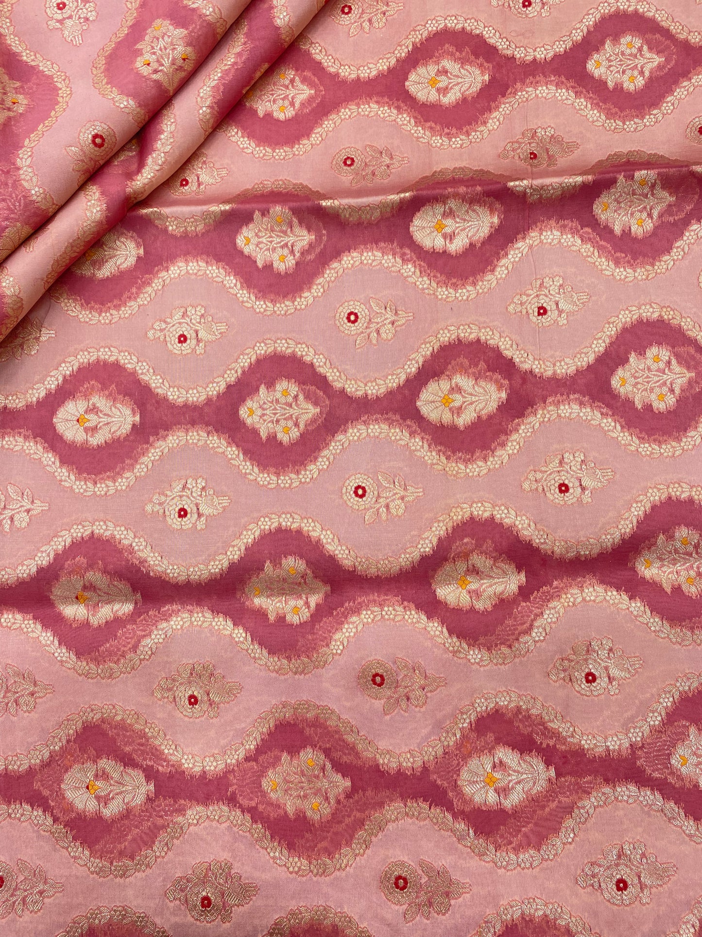 Pure Katan Silk Brocade (Color Available)