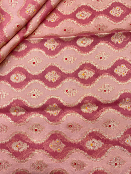 Pure Katan Silk Brocade (Color Available)