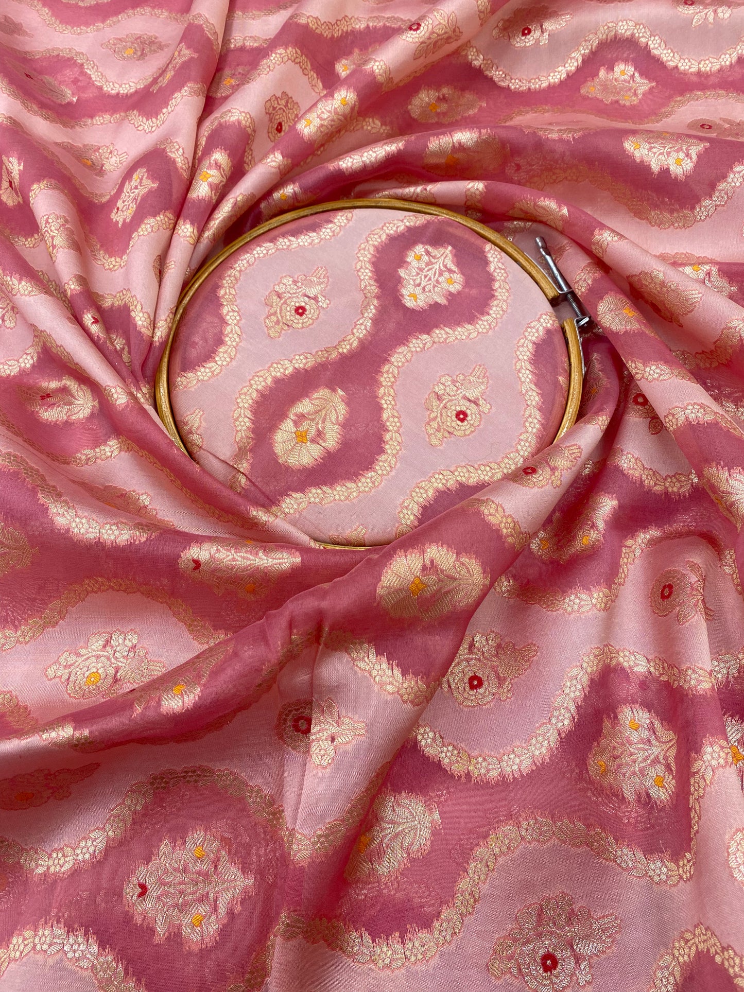 Pure Katan Silk Brocade (Color Available)