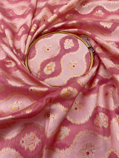 Pure Katan Silk Brocade (Color Available)