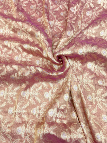 Pure Katan Tissue Zari Brocade (Colour Available)