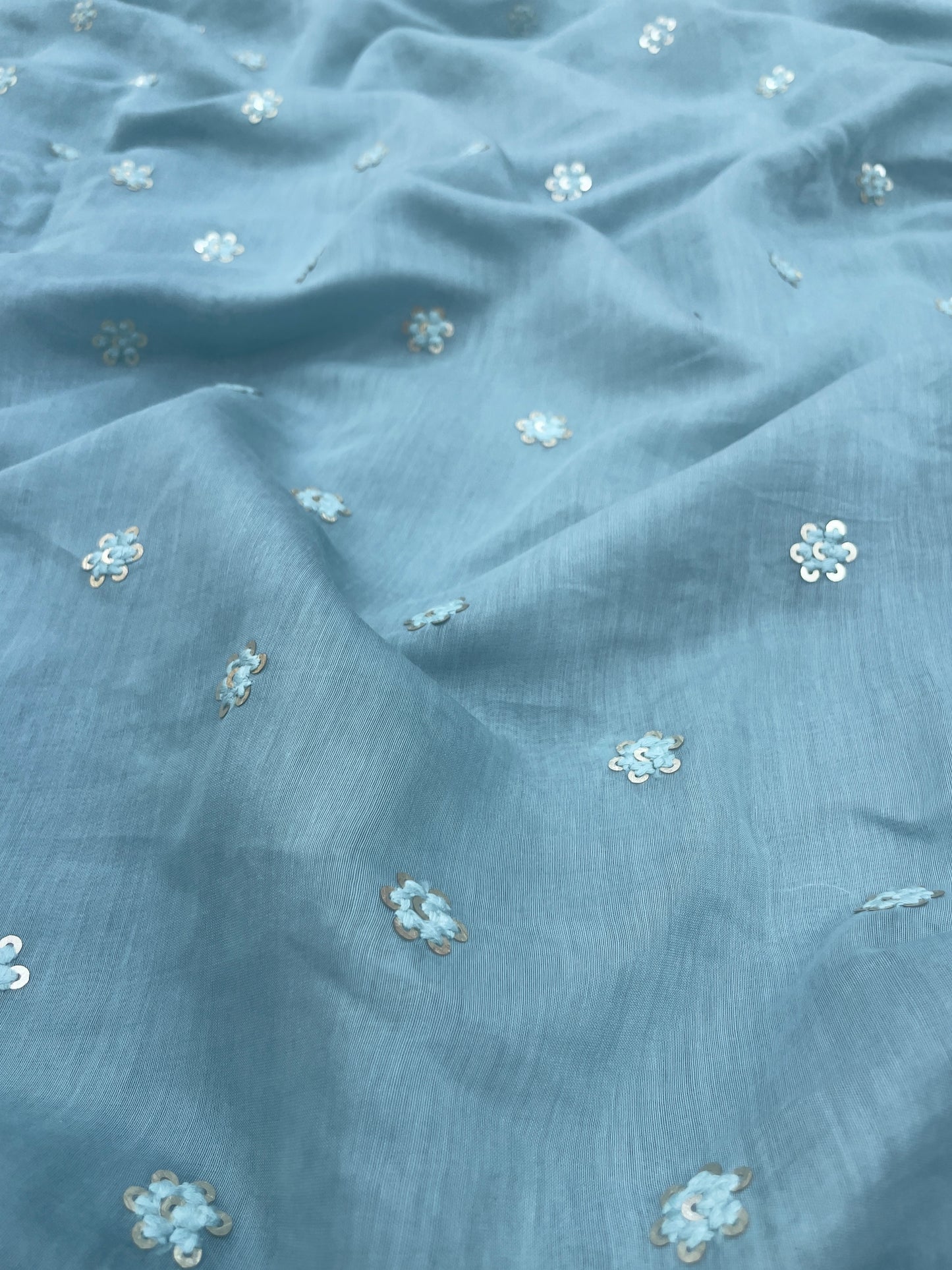 Chanderi Silk Embroidery (colors available) 44"inch