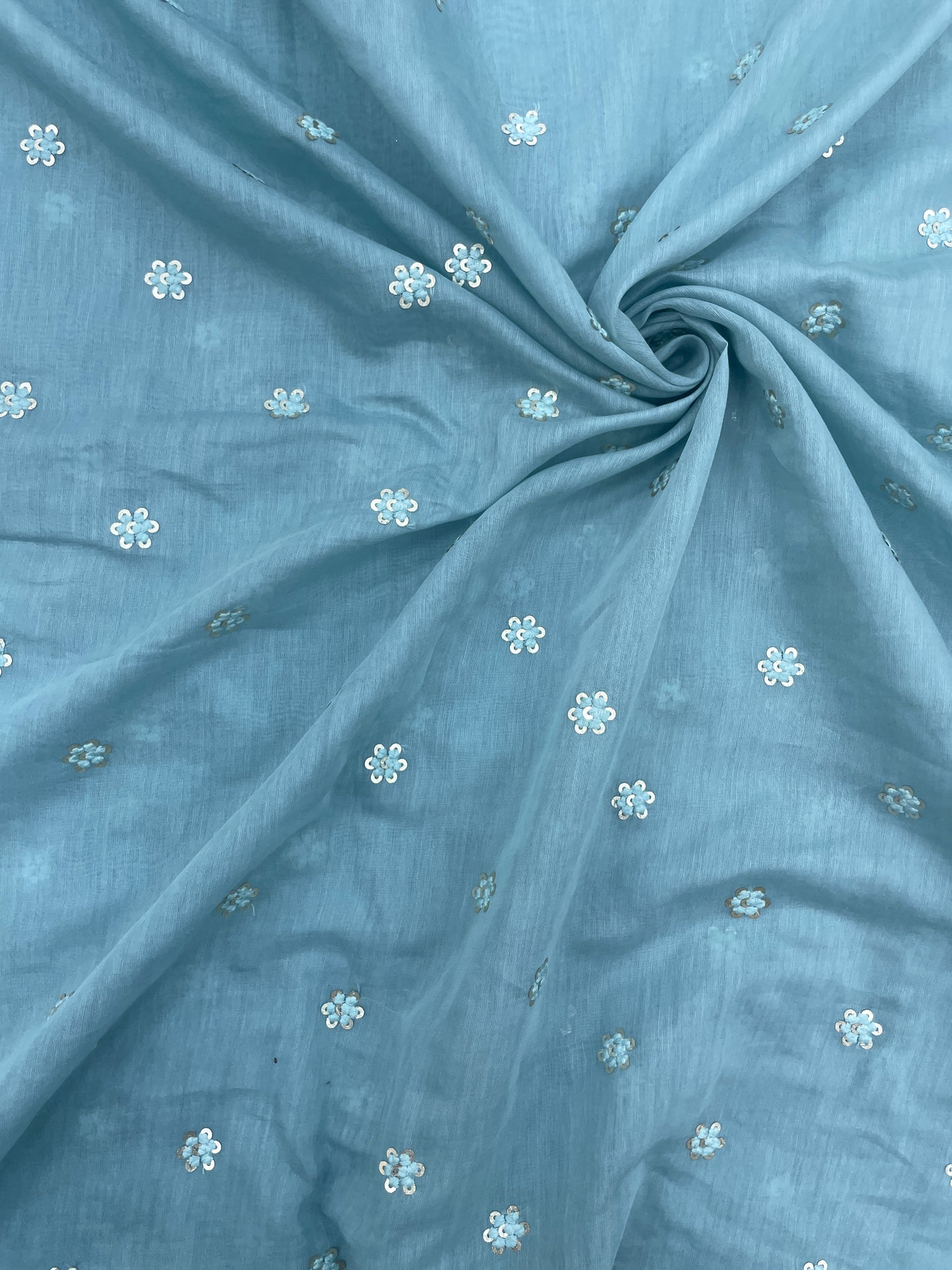 Chanderi Silk Embroidery (colors available) 44"inch