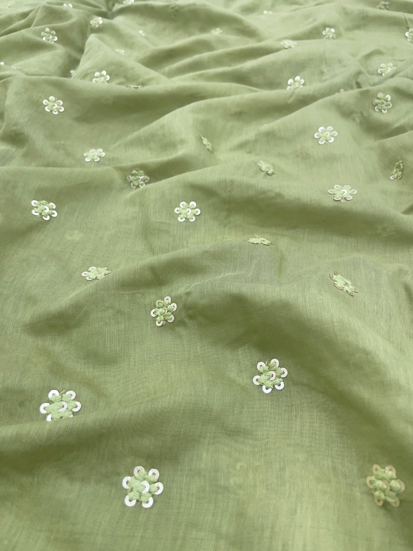 Chanderi Silk Embroidery (colors available) 44"inch