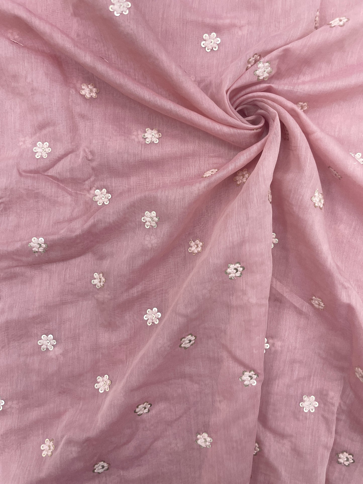 Chanderi Silk Embroidery (colors available) 44"inch