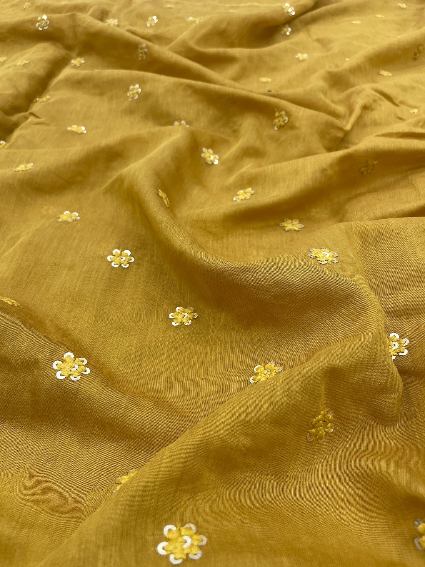 Chanderi Silk Embroidery (colors available) 44"inch
