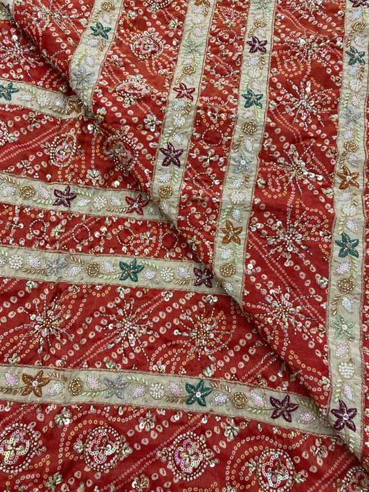 Tissue Hand Beats Work Embroidery (Color Available)