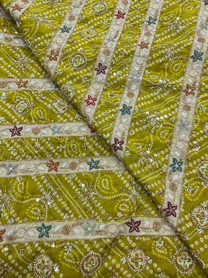 Tissue Hand Beats Work Embroidery (Color Available)