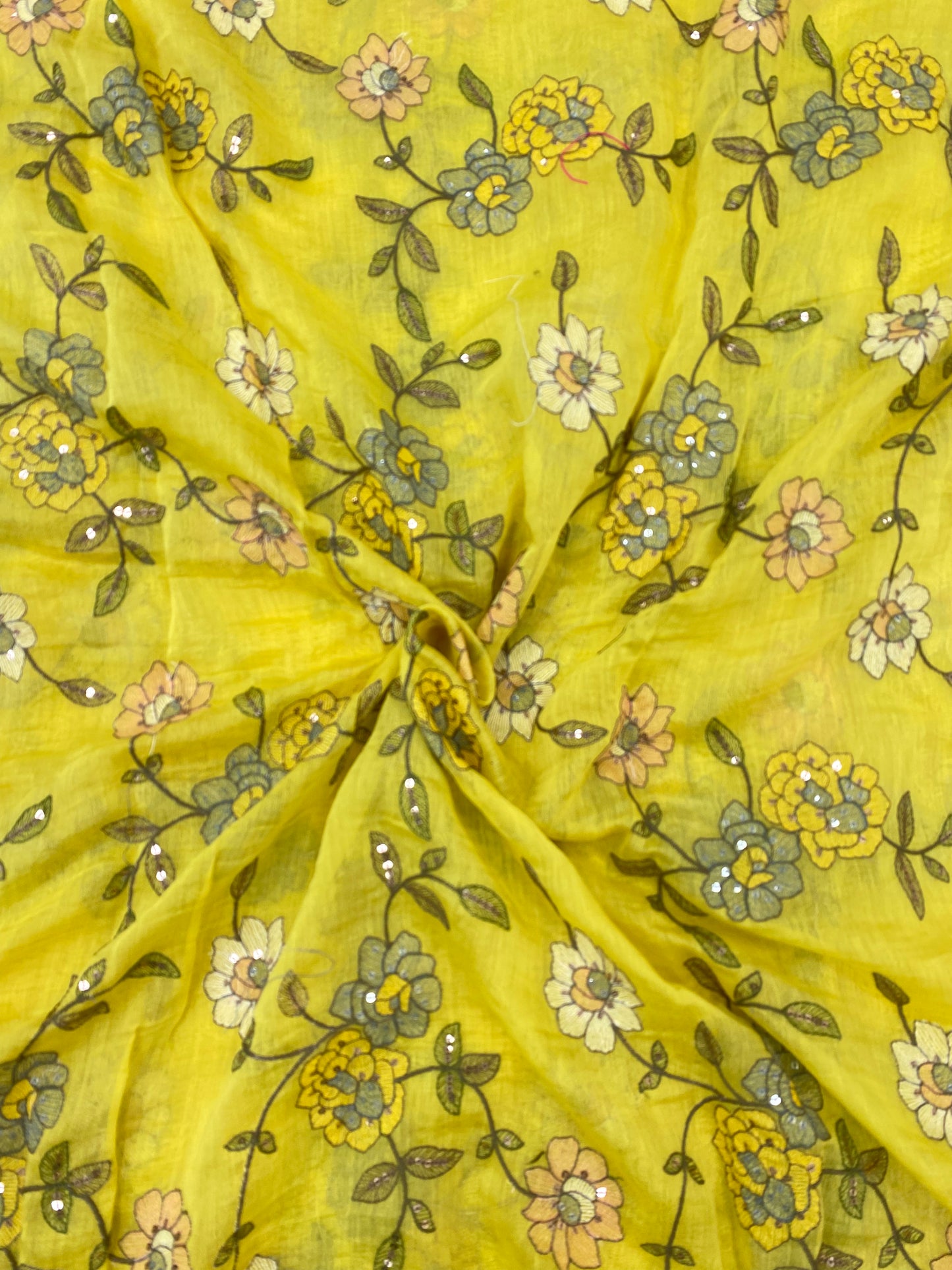 Chanderi Silk Embroidery  (Color Available)