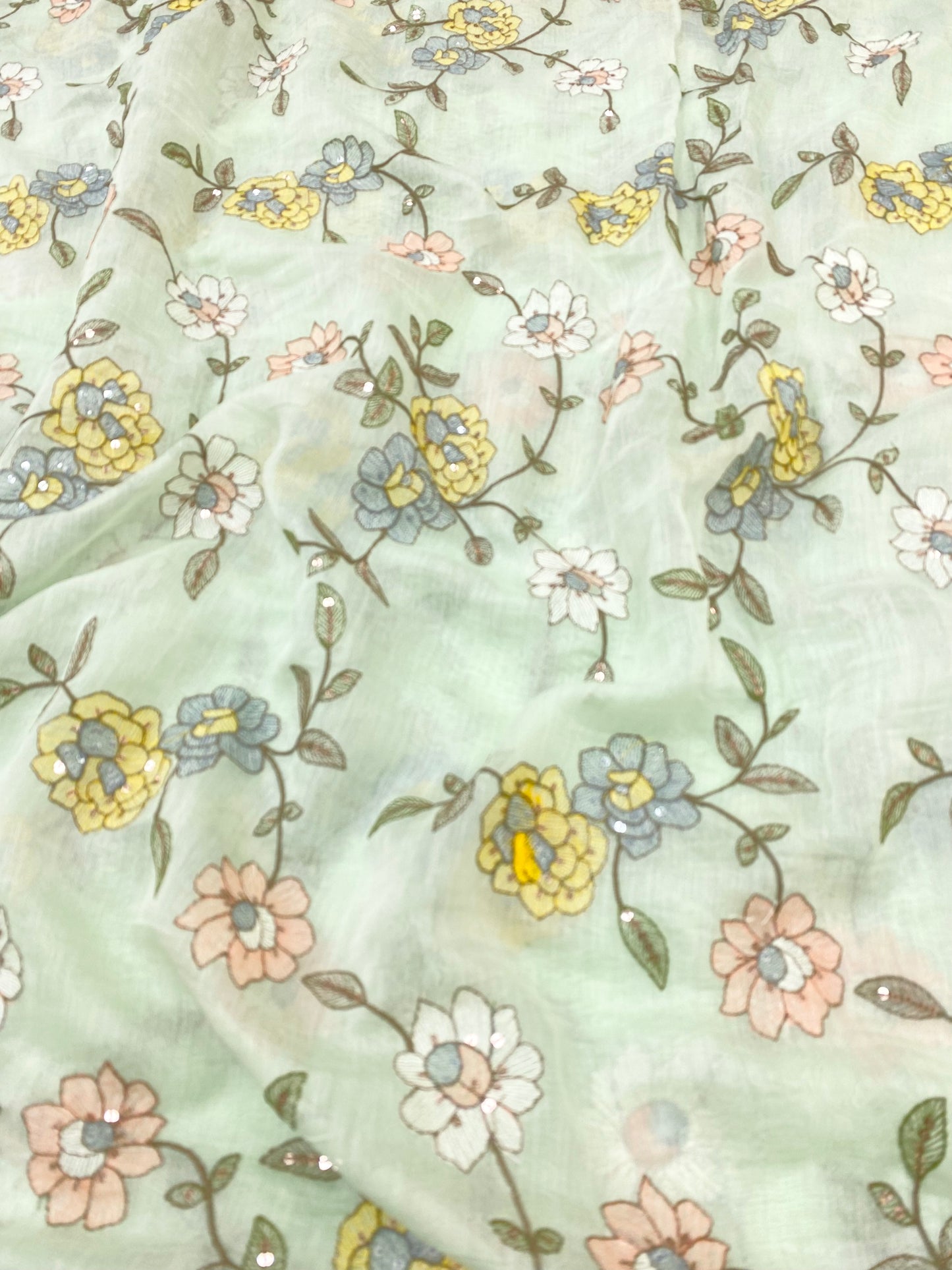 Chanderi Silk Embroidery  (Color Available)