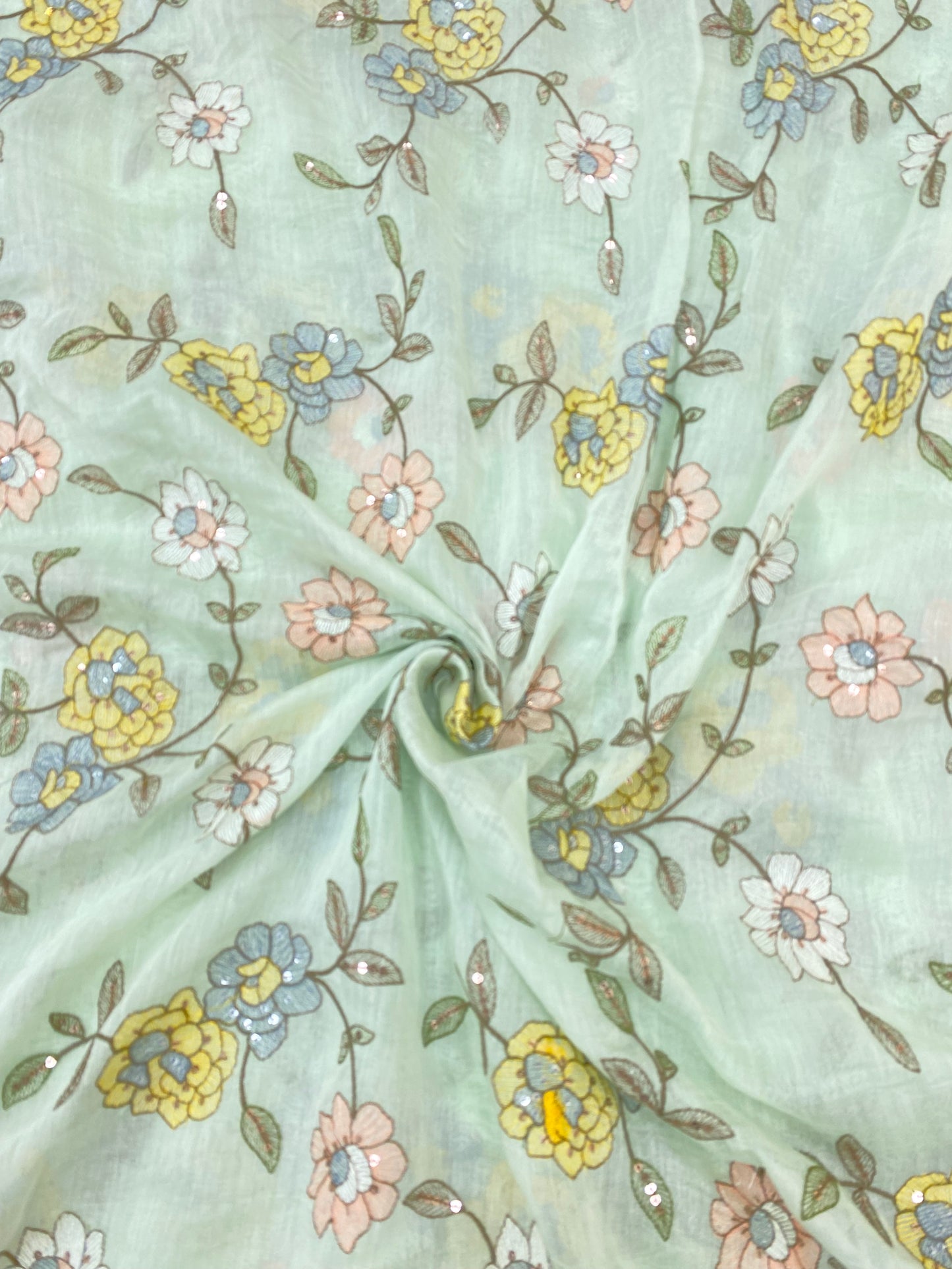 Chanderi Silk Embroidery  (Color Available)