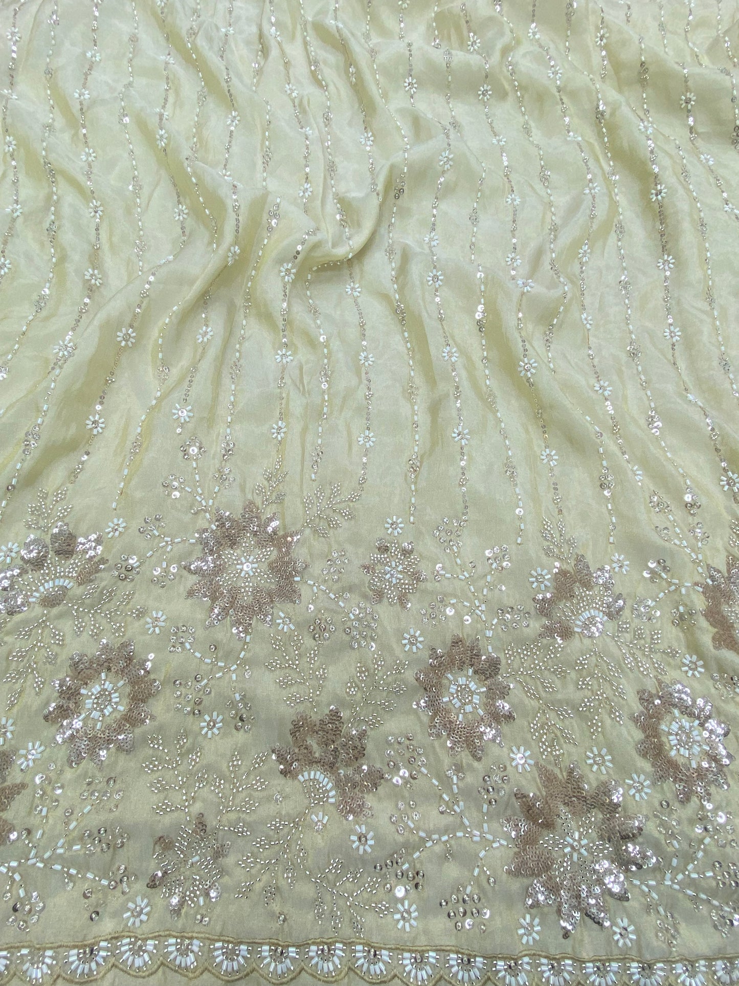 Tissue Beads Embroidery (44"Inch)