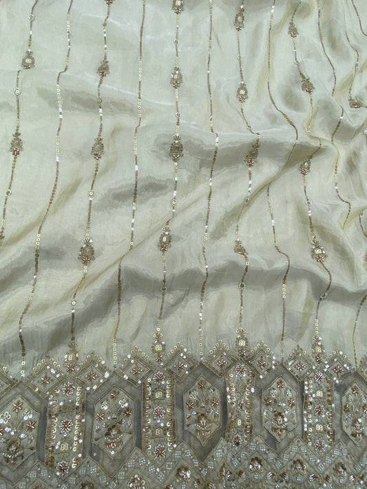 Tissue Beads Embroidery (44"Inch)