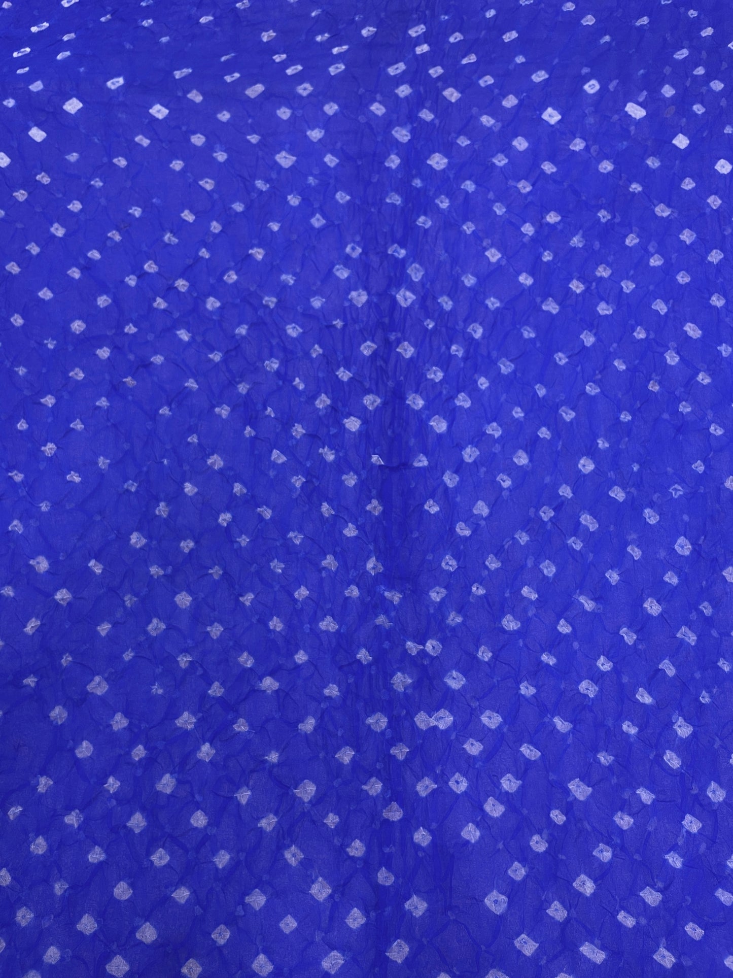 Pure Organza Hand Bandhani Fabrics (5.5 meters) Colors Available.