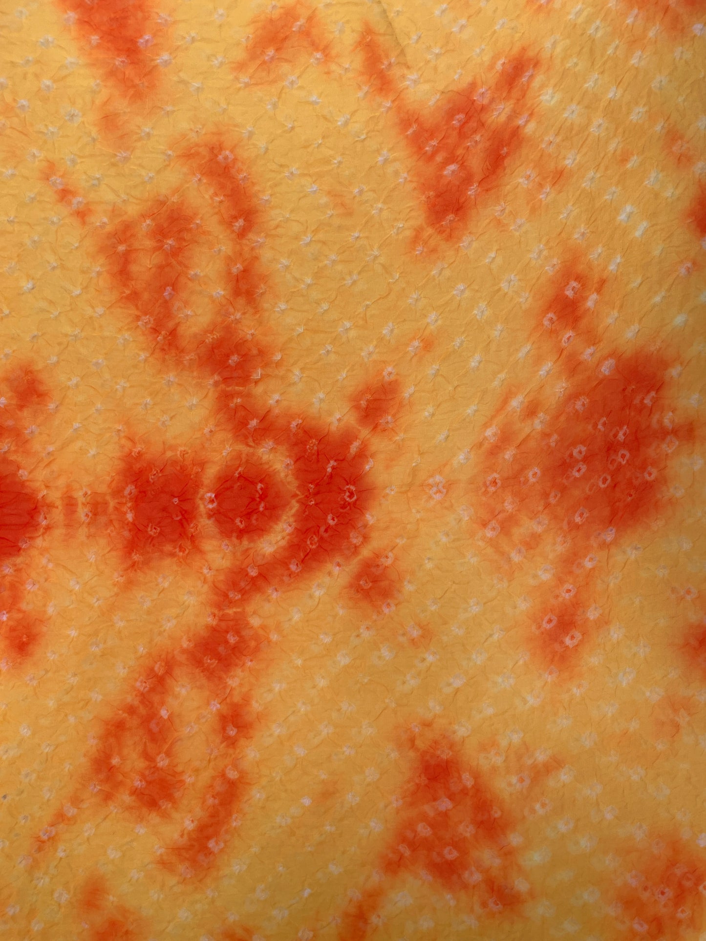 Pure Organza Hand Bandhani Fabric (5.5 meters) Colors Available.