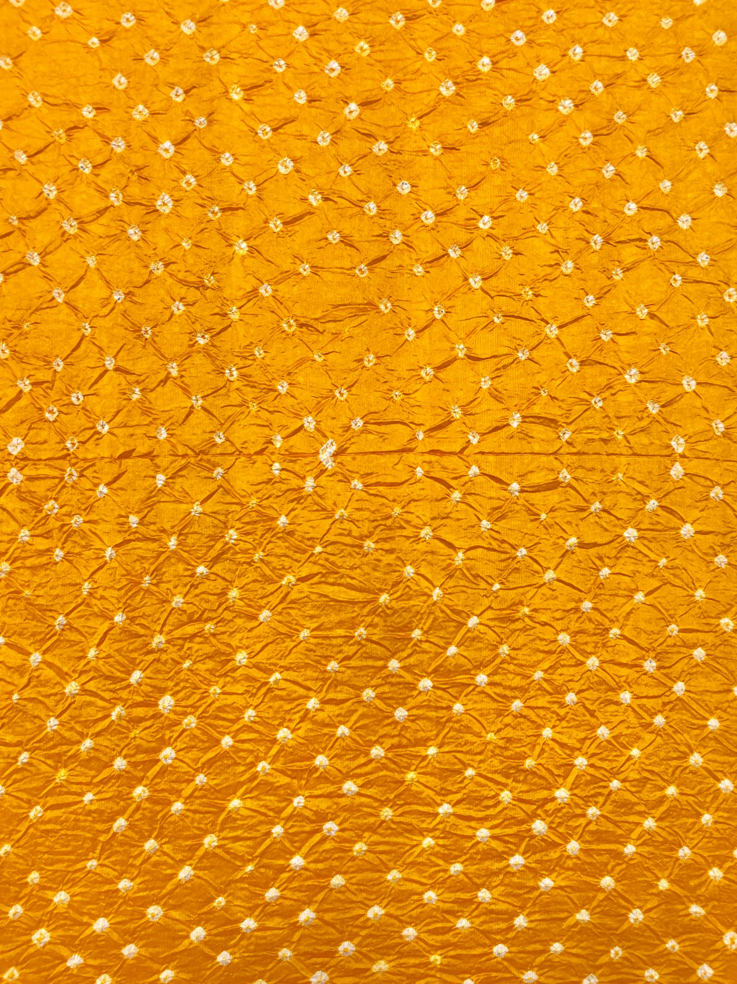 Hand Bandhani On Pure Silk Fabric (5.5 meters) Colors Available