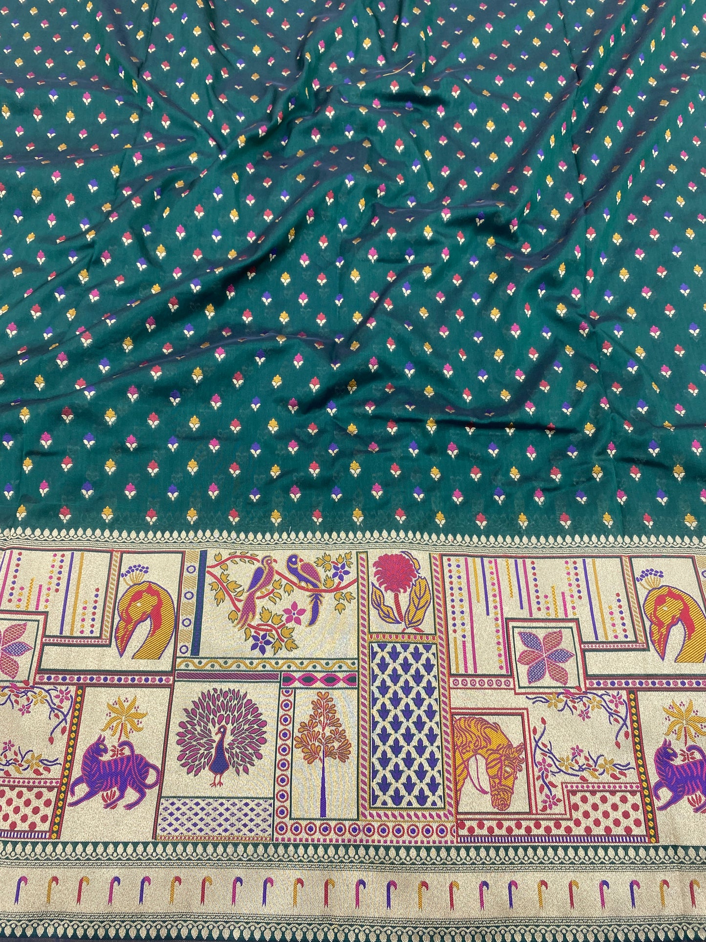 Pure Katan Silk Paithni Border (Colors Available) 44"Inch