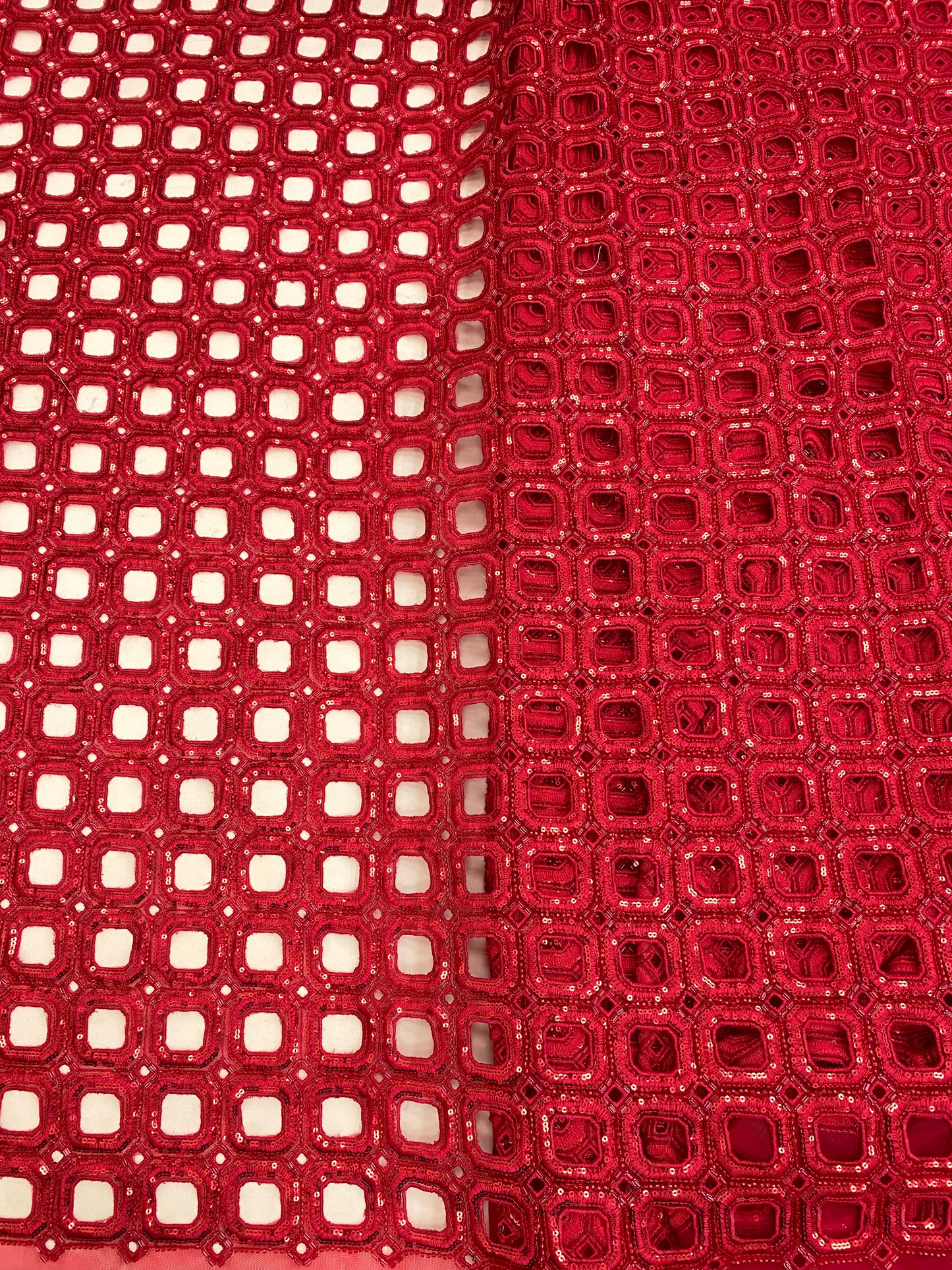 Net CutWork Embroidery (Color Available) 44"Inch