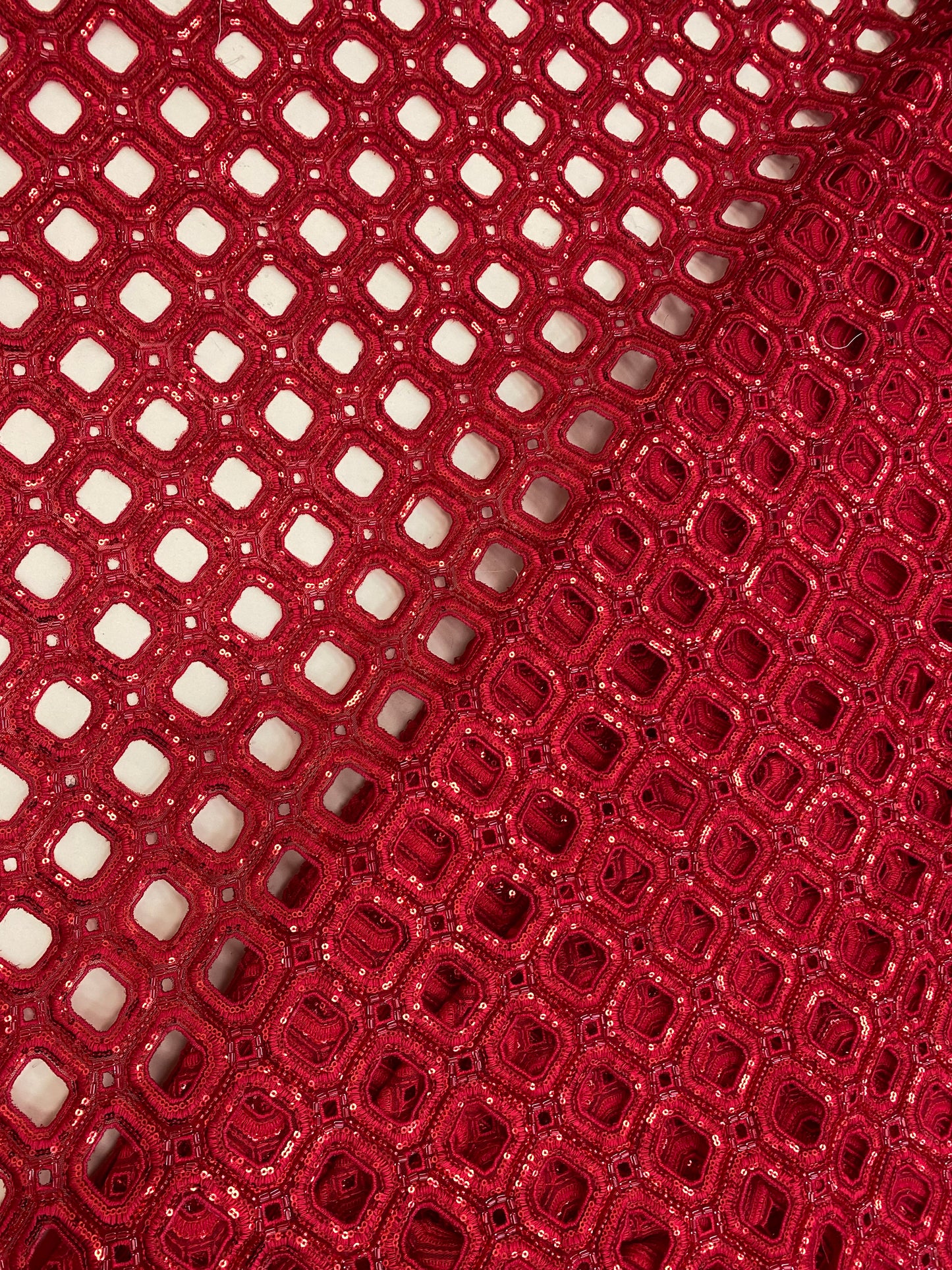 Net CutWork Embroidery (Color Available) 44"Inch