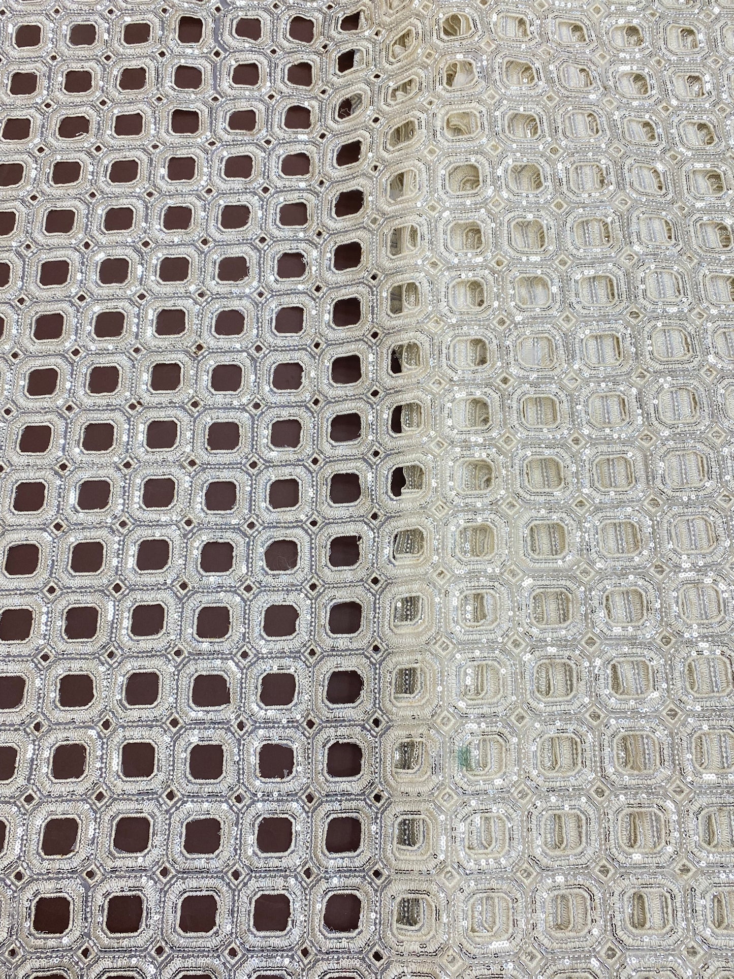 Net CutWork Embroidery (Color Available) 44"Inch