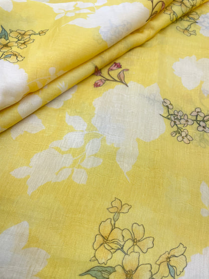 Chanderi Print Fabrics (colors available) 44"inch