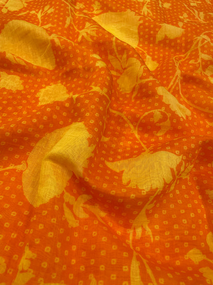 Chanderi Print Fabrics (44"Inch)