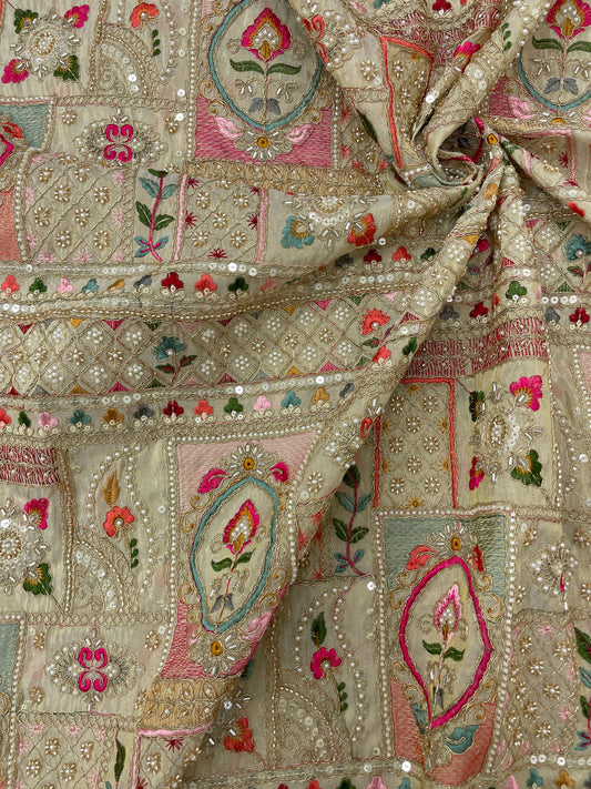 Tissue Beads Embroidery (44"Inch)