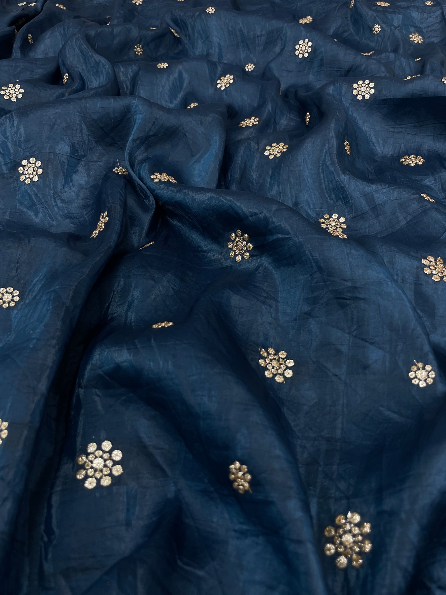 Glass Organza sequence Dupatta (Color Available) 44"Inch