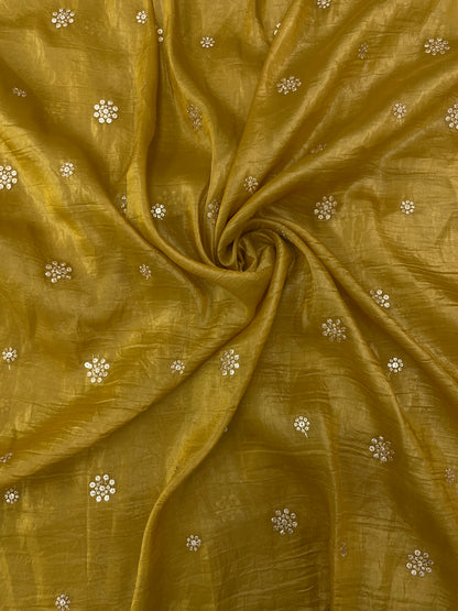 Glass Organza sequence Dupatta (Color Available) 44"Inch