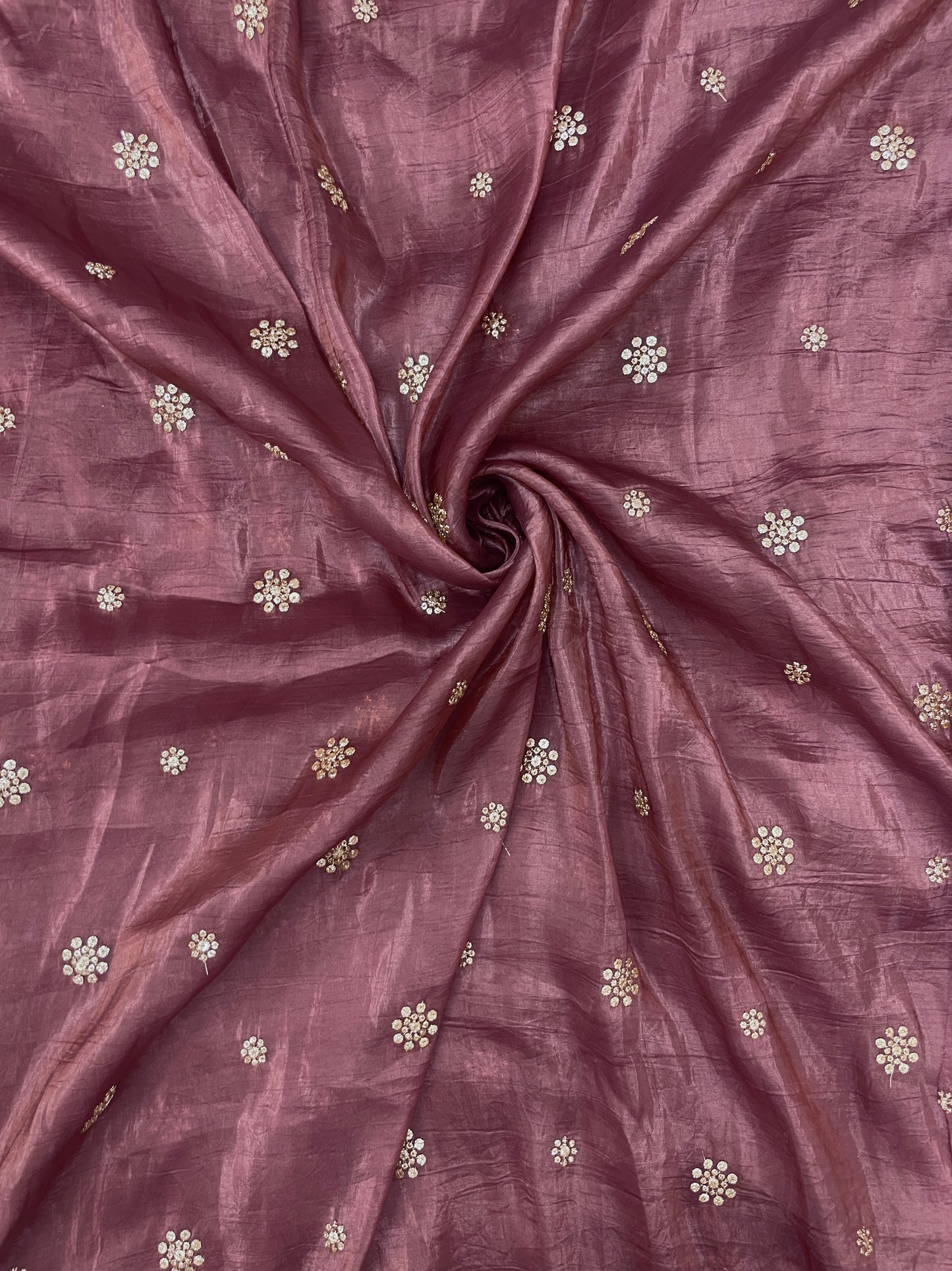 Glass Organza sequence Dupatta (Color Available) 44"Inch