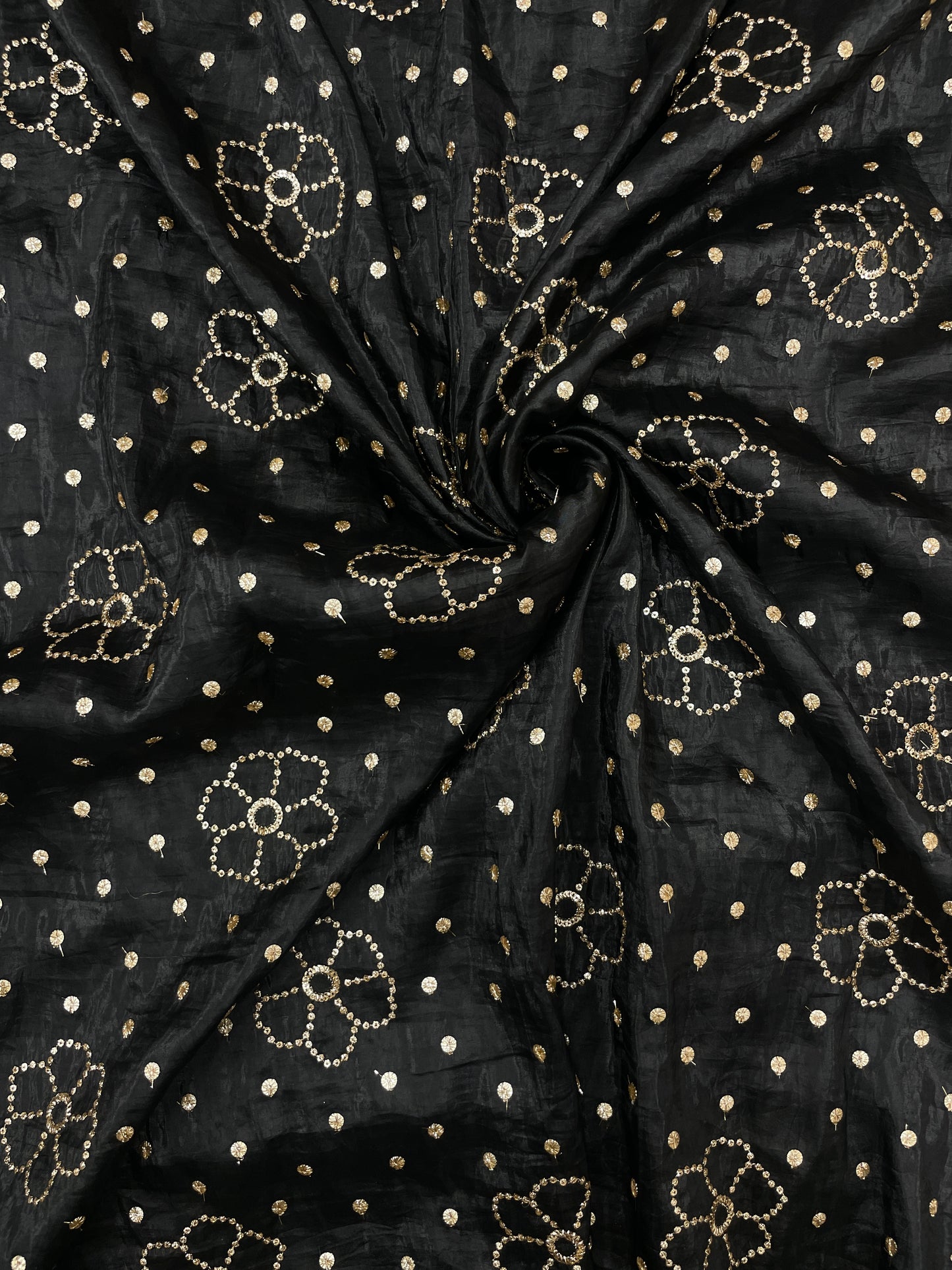 Glass Organza Sequence Embroidery (Color availabe) 44"Inch