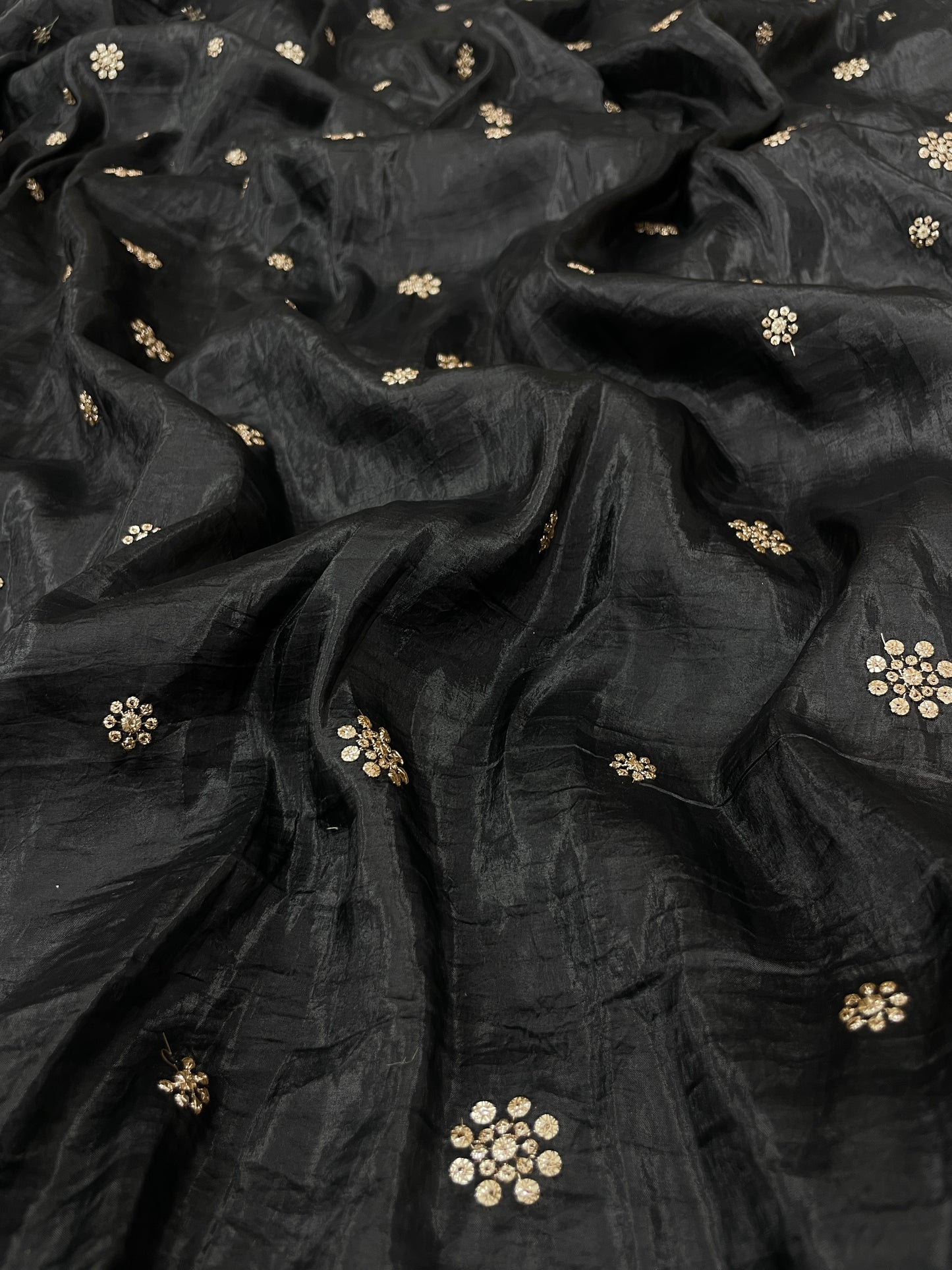 Glass Organza sequence Dupatta (Color Available) 44"Inch