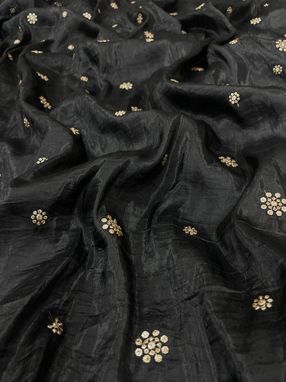 Glass Organza sequence Dupatta (Color Available) 44"Inch