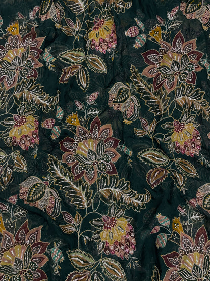 Viscose Organza Embroidery (Color Available) 54"Inch