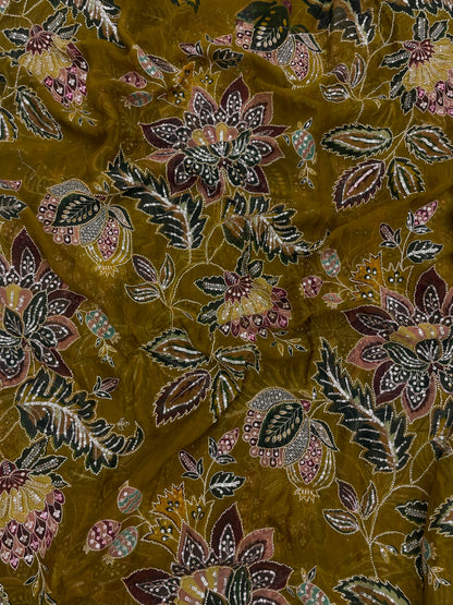 Viscose Organza Embroidery (Color Available) 54"Inch