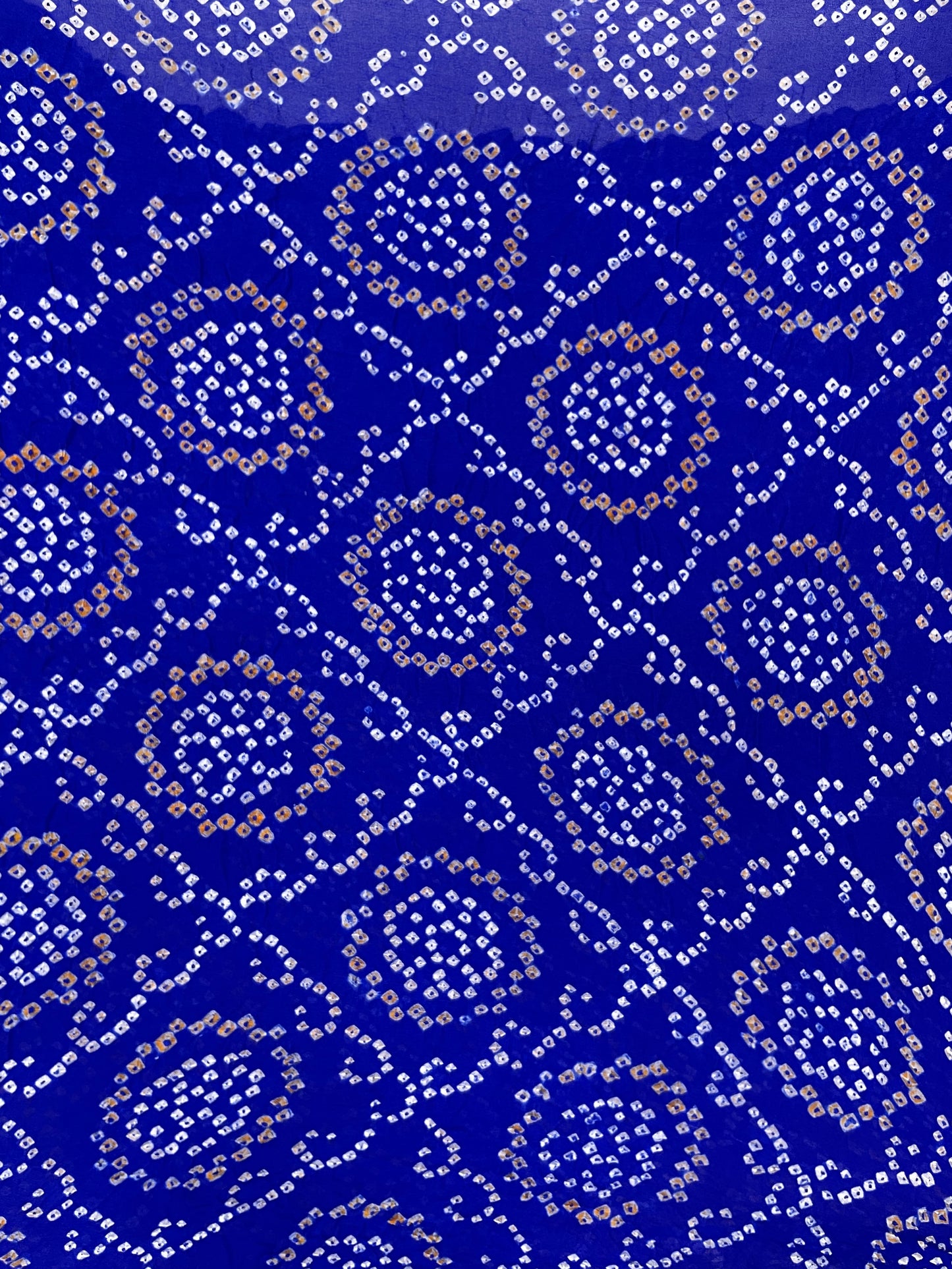 Pure Gorgette Hand Bandhni (Color Available) (5.5 Meter)