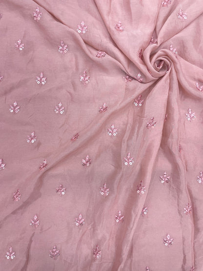 Chinon Embroidery Fabric (Color Available) 44"Inch