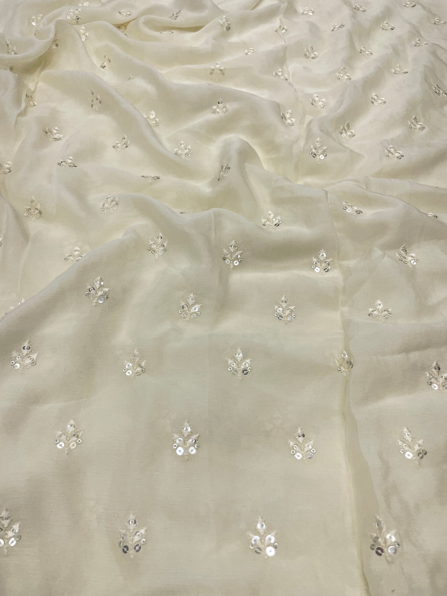 Chinon Embroidery Fabric (Color Available) 44"Inch