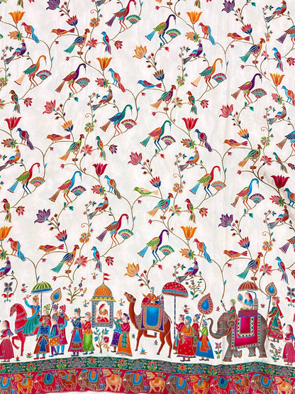 Dola Position Print Embroidery