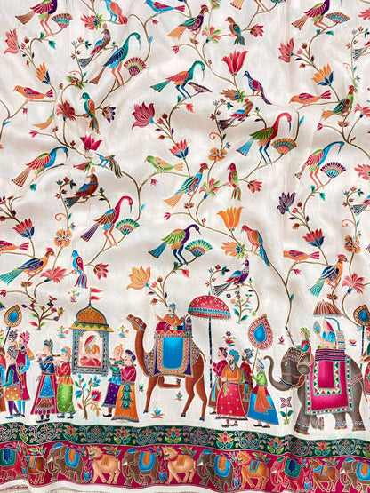 Dola Position Print Embroidery