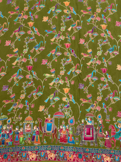 Dola Position Print Embroidery