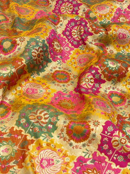 Pure Kimkhwab Weaving (colors available) 44"inch