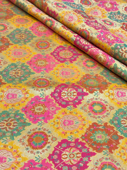 Pure Kimkhwab Weaving (colors available) 44"inch