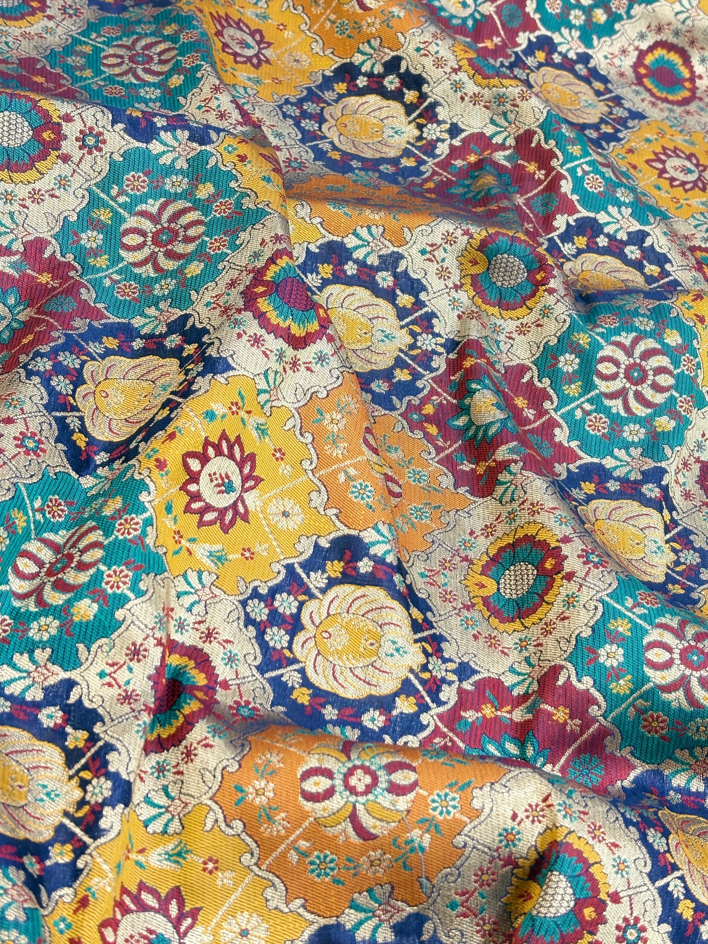 Pure Kimkhwab Weaving (colors available) 44"inch