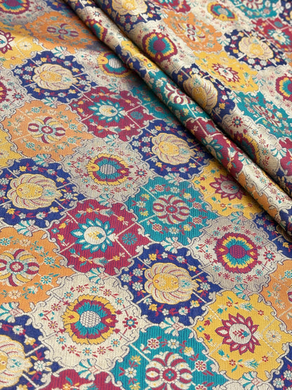 Pure Kimkhwab Weaving (colors available) 44"inch