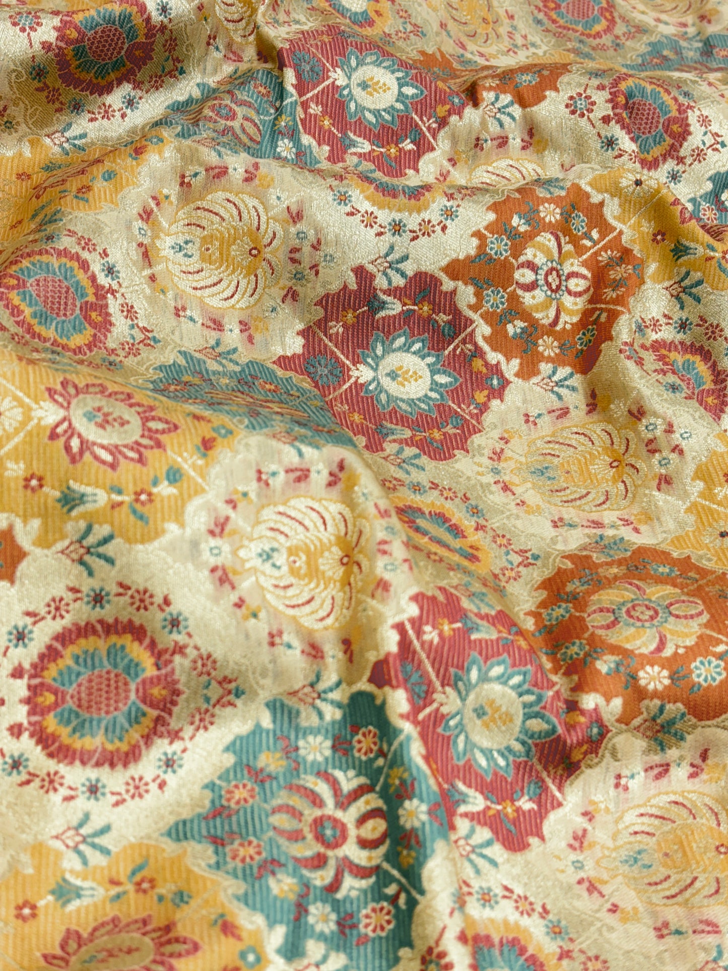 Pure Kimkhwab Weaving (colors available) 44"inch